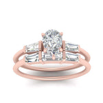 Load image into Gallery viewer, pear-shaped-bar-set-diamond-ring-with-matching-3-baguette-wedding-band-in-FDENS100PE-NL-RG
