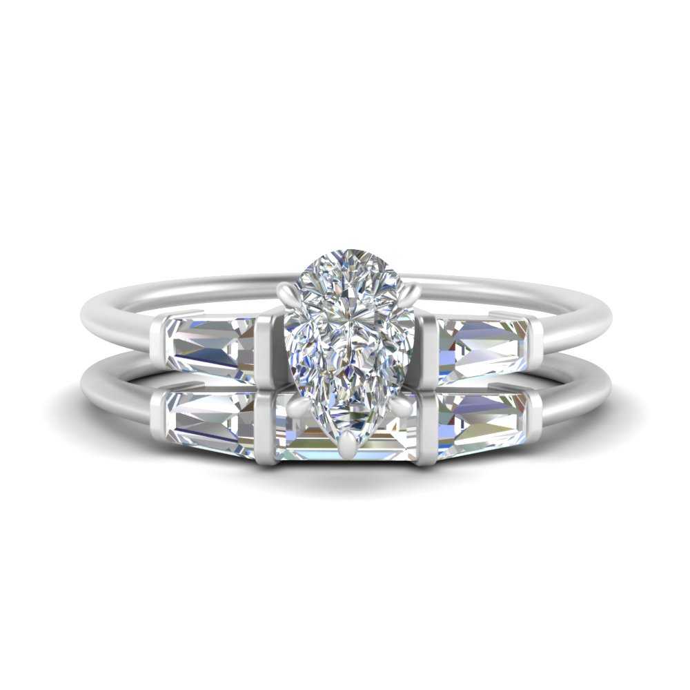 pear-shaped-bar-set-diamond-ring-with-matching-3-baguette-wedding-band-in-FDENS100PE-NL-WG