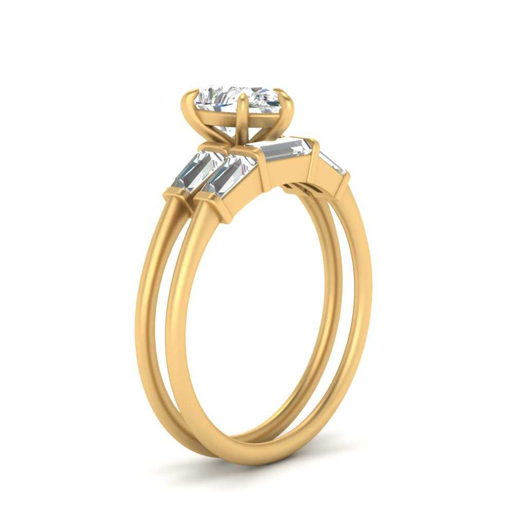 pear-shaped-bar-set-diamond-ring-with-matching-3-baguette-wedding-band-in-FDENS100PE-NL-YG