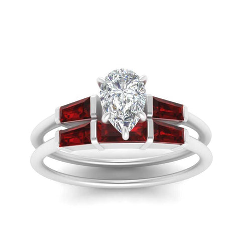 pear-shaped-bar-set-ruby-ring-with-matching-3-baguette-wedding-band-in-white-gold-FDENS100PEGRUDRANGLE5-NL-WG