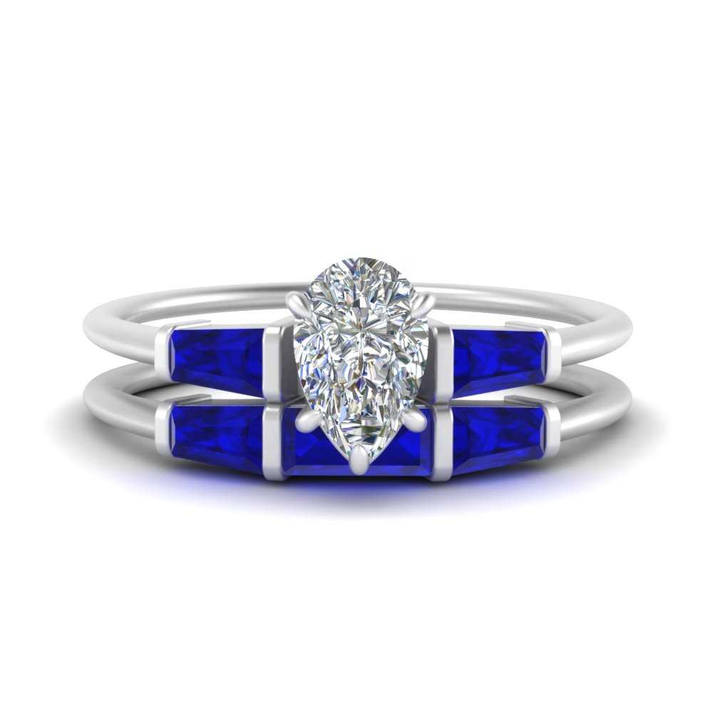 pear-shaped-bar-set-sapphire-ring-with-matching-3-baguette-wedding-band-in-FDENS100PEGSABL-NL-WG
