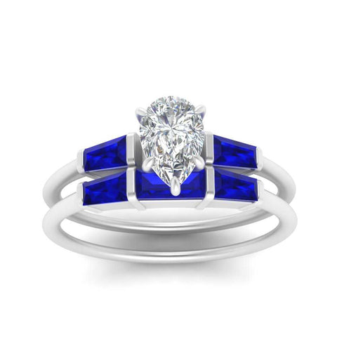 pear-shaped-bar-set-sapphire-ring-with-matching-3-baguette-wedding-band-in-white-gold-FDENS100PEGSABLANGLE5-NL-WG