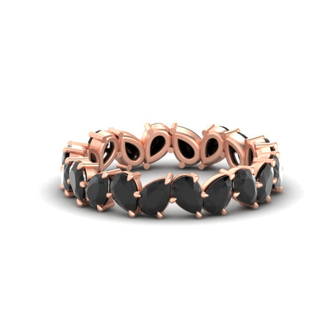 Pear Eternity Wedding Band Zig Zag