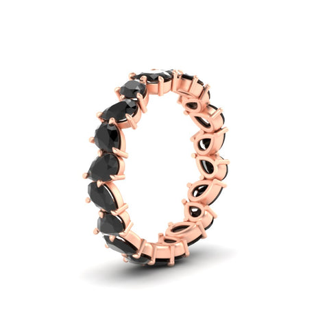 Pear Eternity Wedding Band Zig Zag