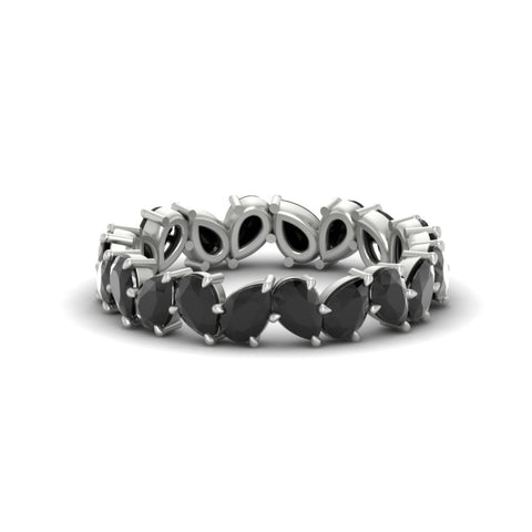Pear Eternity Wedding Band Zig Zag