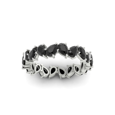 Pear Eternity Wedding Band Zig Zag