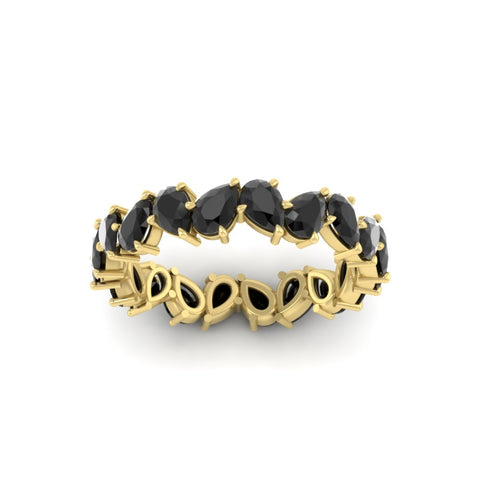 Pear Eternity Wedding Band Zig Zag