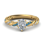 Load image into Gallery viewer, pear-shaped-blue-topaz-twisted-vine-engagement-ring-in-yellow-gold-FD9127PERGICBLTO-NL-YG
