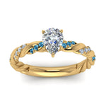 Load image into Gallery viewer, pear-shaped-blue-topaz-twisted-vine-engagement-ring-in-yellow-gold-FD9127PERGICBLTOANGLE5-NL-YG

