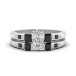 Load image into Gallery viewer, pear-shaped-channel-three-stone-diamond-engagement-ring-with-black-diamond-in-white-gold-FDENS205PEGBLACK-NL-WG.jpg
