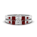 Load image into Gallery viewer, pear-shaped-channel-three-stone-diamond-engagement-ring-with-ruby-in-white-gold-FDENS205PEGRUDR-NL-WG.jpg
