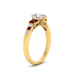Load image into Gallery viewer, pear-shaped-channel-three-stone-diamond-engagement-ring-with-ruby-in-yellow-gold-FDENS205PERGRUDR-NL-YG.jpg