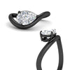 Load image into Gallery viewer, pear-shaped-curve-wave-diamond-solitaire-engement-ring-in-black-gold-fd11566per-nl-bg.jpg