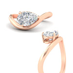 Load image into Gallery viewer, pear-shaped-curve-wave-diamond-solitaire-engement-ring-in-rose-gold-fd11566per-nl-rg.jpg
