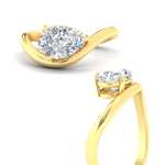 Load image into Gallery viewer, pear-shaped-curve-wave-diamond-solitaire-engement-ring-in-yellow-gold-fd11566per-nl-yg.jpg
