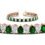 Load image into Gallery viewer, pear-shaped-tennis-bracelet-21-carat

