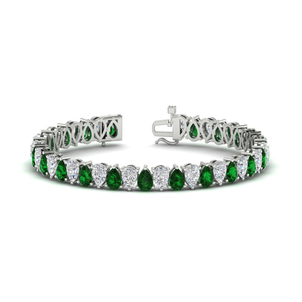 Pear Shaped Tennis Bracelet 21 Carat