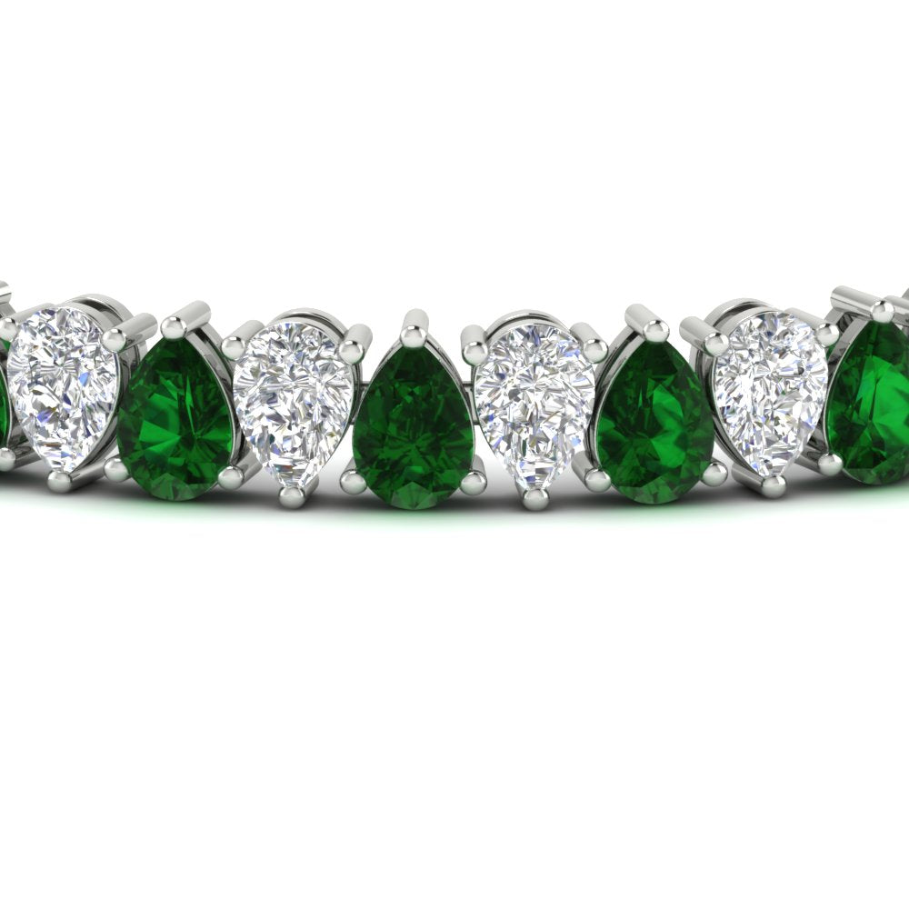 Pear Shaped Tennis Bracelet 21 Carat