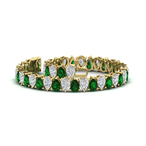 Pear Shaped Tennis Bracelet 21 Carat