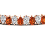 Load image into Gallery viewer, Pear Shaped Tennis Bracelet 21 Carat
