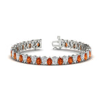 Load image into Gallery viewer, Pear Shaped Tennis Bracelet 21 Carat
