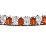 Load image into Gallery viewer, Pear Shaped Tennis Bracelet 21 Carat
