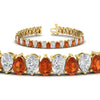 Load image into Gallery viewer, Pear Shaped Tennis Bracelet 21 Carat