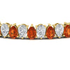 Load image into Gallery viewer, Pear Shaped Tennis Bracelet 21 Carat