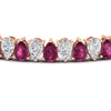 Load image into Gallery viewer, Pear Shaped Tennis Bracelet 21 Carat