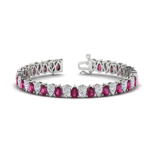 Pear Shaped Tennis Bracelet 21 Carat