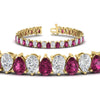 Load image into Gallery viewer, Pear Shaped Tennis Bracelet 21 Carat