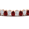 Load image into Gallery viewer, Pear Shaped Tennis Bracelet 21 Carat