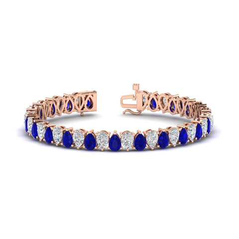 Pear Shaped Tennis Bracelet 21 Carat