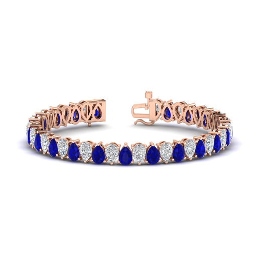 Pear Shaped Tennis Bracelet 21 Carat