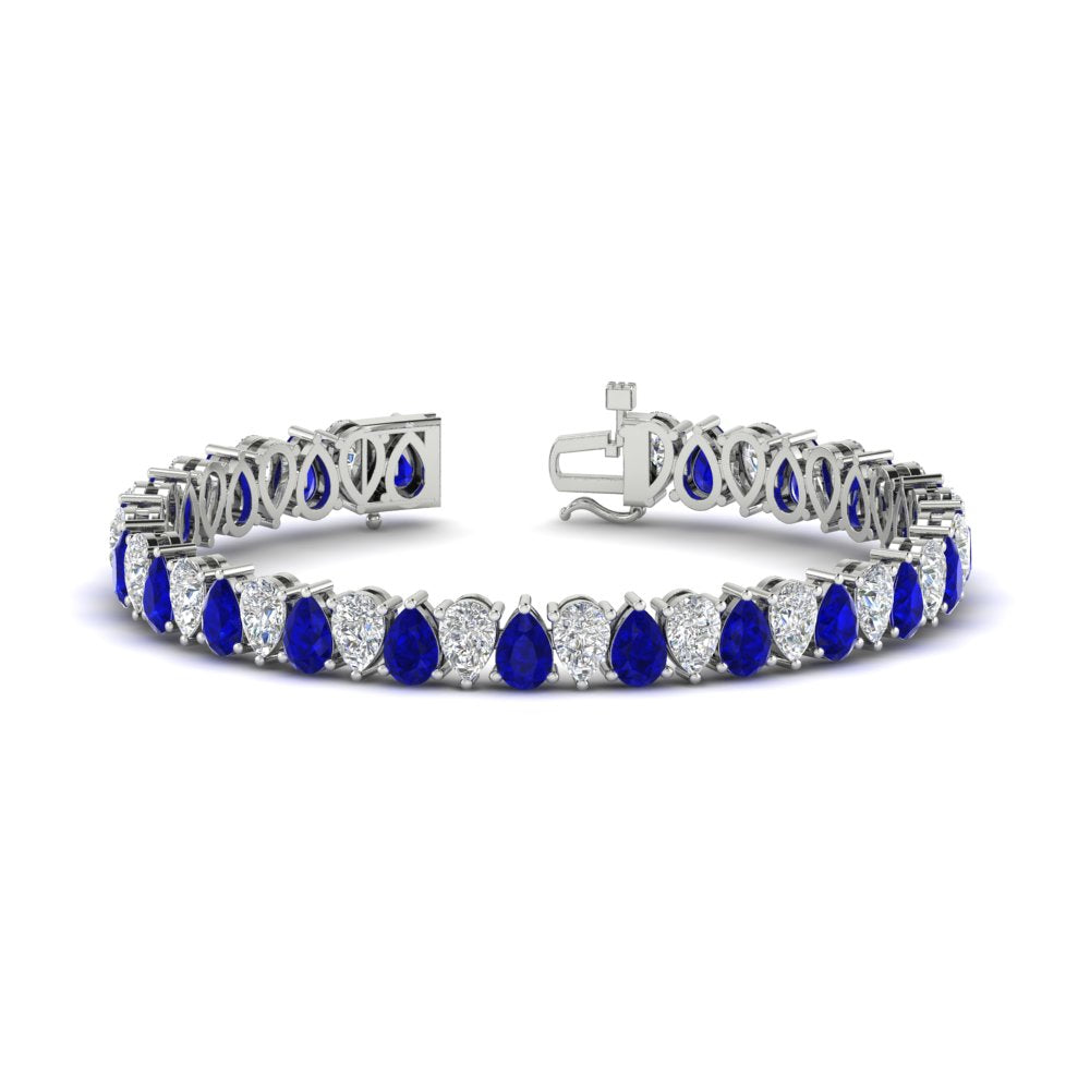 Pear Shaped Tennis Bracelet 21 Carat