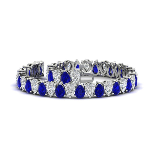 Pear Shaped Tennis Bracelet 21 Carat