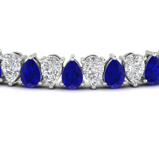 Pear Shaped Tennis Bracelet 21 Carat