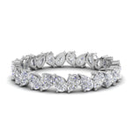 Load image into Gallery viewer, pear-shaped-diamond-eternity-band-in-14k-white-gold-FDEWB8931-1.30-CT-F1
