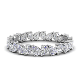 Pear Shaped Diamond Eternity Band