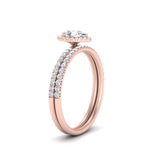 Load image into Gallery viewer, pear-shaped-diamond-halo-wedding-ring-set-in-rose-gold-FD8523PE-NL-RG
