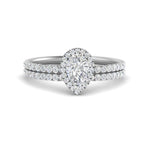 Load image into Gallery viewer, pear-shaped-diamond-halo-wedding-ring-set-in-white-gold-FD8523PE-NL-WG