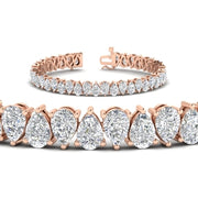 Pear Shaped Tennis Bracelet 21 Carat