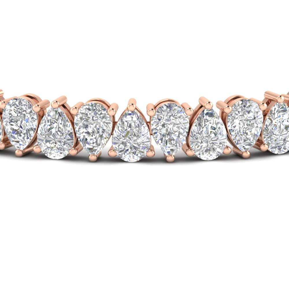 Pear Shaped Tennis Bracelet 21 Carat