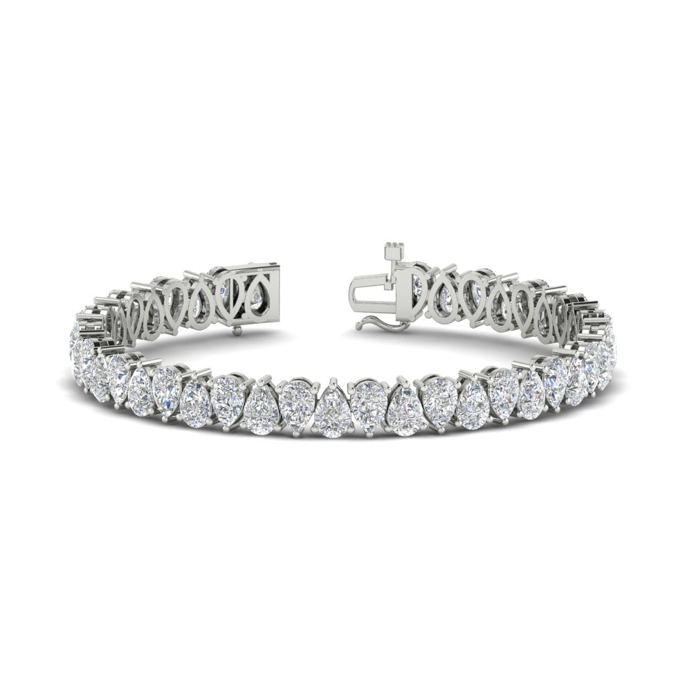 Pear Shaped Tennis Bracelet 21 Carat