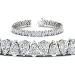 Load image into Gallery viewer, Pear Shaped Tennis Bracelet 21 Carat
