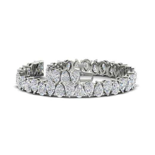 Pear Shaped Tennis Bracelet 21 Carat