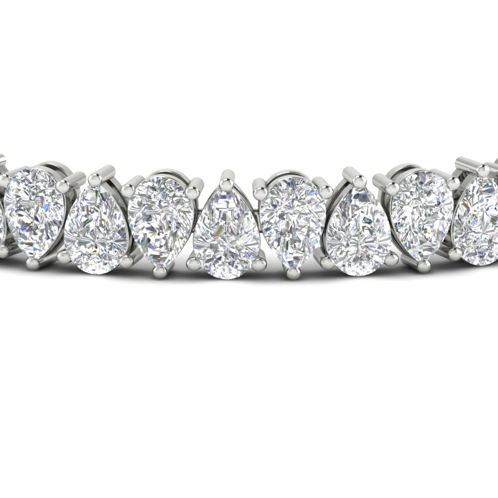 Pear Shaped Tennis Bracelet 21 Carat
