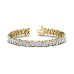 Load image into Gallery viewer, Pear Shaped Tennis Bracelet 21 Carat
