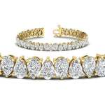 Load image into Gallery viewer, Pear Shaped Tennis Bracelet 21 Carat
