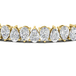 Load image into Gallery viewer, Pear Shaped Tennis Bracelet 21 Carat
